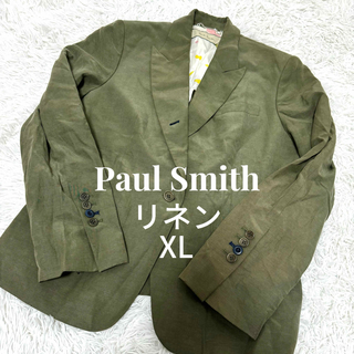 ポールスミス(Paul Smith)のPaul Smith　ポールスミス　テーラード　ジャケット　総柄　麻　リネン(テーラードジャケット)