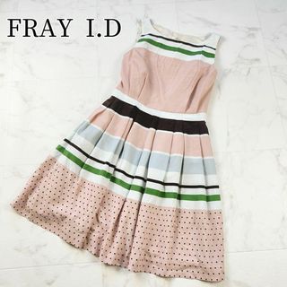 FRAY I.D - FRAY I.D 新品タグ付き ノースリーブ ワンピース ボーダー ドット