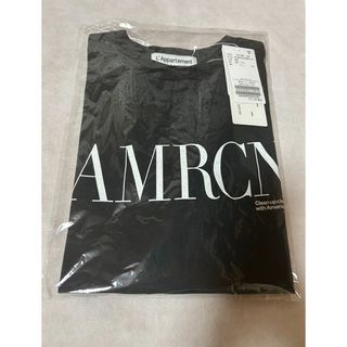 アパルトモンドゥーズィエムクラス(L'Appartement DEUXIEME CLASSE)の【AMERICANA/アメリカーナ】 T-SHIRT ブラック(Tシャツ(半袖/袖なし))