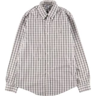 ブルックスブラザース(Brooks Brothers)の古着 ブルックスブラザーズ Brooks Brothers Est.1818 半袖 ボタンダウン チェックシャツ メンズL /eaa450436(シャツ)