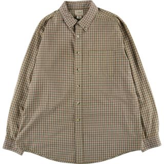 エルエルビーン(L.L.Bean)の古着 00年代 エルエルビーン L.L.Bean 長袖 ボタンダウンチェックシャツ メンズXL /eaa450438(シャツ)