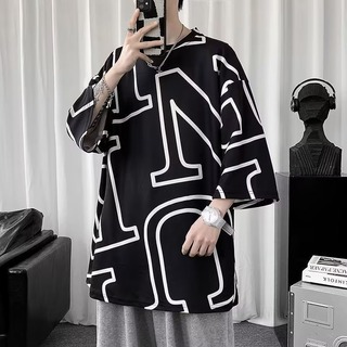 トップス ロゴプリント Tシャツ 英字 カジュアル メンズ 韓国 ブラック XL(Tシャツ/カットソー(半袖/袖なし))