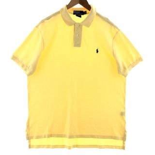 ラルフローレン(Ralph Lauren)の古着 ラルフローレン Ralph Lauren POLO by Ralph Lauren CUSTOM FIT 半袖 ポロシャツ メンズXL /eaa381682(ポロシャツ)