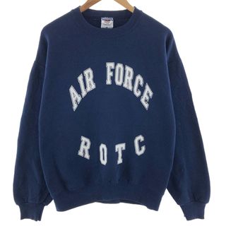 ジャージーズ(JERZEES)の古着 90年代 ジャージーズ Jerzees U.S.AIR FORCE プリントスウェットシャツ トレーナー USA製 メンズL ヴィンテージ /eaa391400(スウェット)