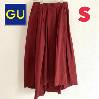 ジーユー(GU)のGU ジーユー　ステップドヘムフレアスカート　サイズS(ロングスカート)