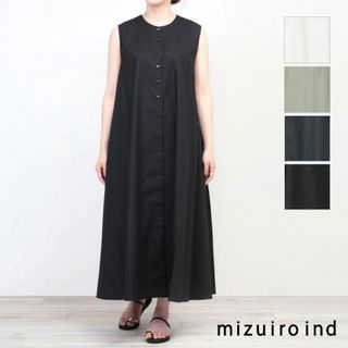 ミズイロインド(mizuiro ind)の【完売品】mizuiro ind ミズイロインド ノースリーブ フレアワンピース(ロングワンピース/マキシワンピース)