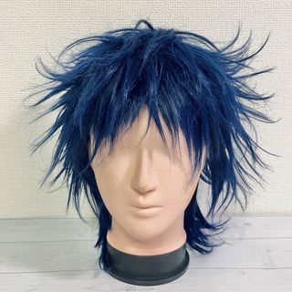 ブルー系スパイキーヘアコスプレウィッグ