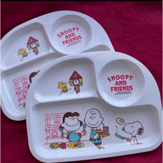 スヌーピー(SNOOPY)のSNOOPY AND FRIENDS ランチプレート2枚セット(プレート/茶碗)