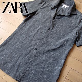 ザラ(ZARA)の美品 (EUR)S ザラ ZARA メンズ 半袖シャツ グレー(シャツ)