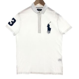 ラルフローレン(Ralph Lauren)の古着 ラルフローレン Ralph Lauren POLO RALPH LAUREN CUSTOM FIT ビッグポニー 半袖 ポロシャツ メンズS /eaa381505(ポロシャツ)