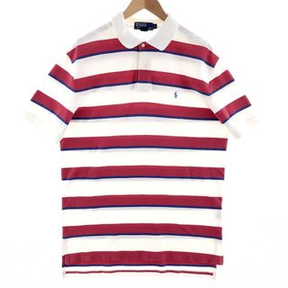 ラルフローレン(Ralph Lauren)の古着 ラルフローレン Ralph Lauren POLO by Ralph Lauren 半袖 ボーダー ポロシャツ メンズL /eaa381473(ポロシャツ)