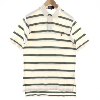 ラルフローレン(Ralph Lauren)の古着 ラルフローレン Ralph Lauren POLO by Ralph Lauren 半袖 ボーダー ポロシャツ メンズM /eaa382078(ポロシャツ)