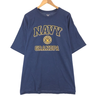 古着 SOFFE U.S.NAVY ミリタリープリントTシャツ メンズXXL /eaa430305(Tシャツ/カットソー(半袖/袖なし))