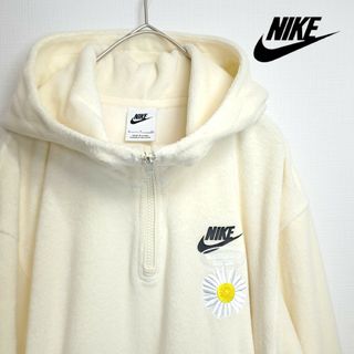 NIKE - HAVE A NIKE DAY 半袖 パーカー 花柄 クリーム S