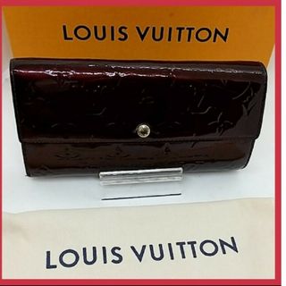 ルイヴィトン(LOUIS VUITTON)の【良品】ルイヴィトン モノグラム ヴェルニ ポルトフォイユ サラ 二つ折り財布(財布)