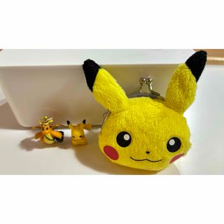 ポケモン(ポケモン)のポケモン　ピカチュウ コインケース　ミニフィギュア　カイリュー ストラップ(キャラクターグッズ)