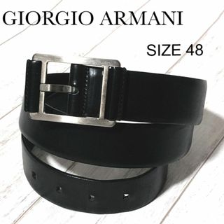 Giorgio Armani - ジョルジオアルマーニ レザーベルト 48 GIORGIO ARMANI バックル