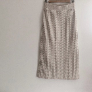 ジーユー(GU)のskirt/light beige(ロングスカート)