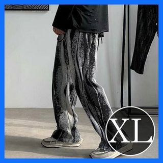 【ラス1!】ストレート　ワイドパンツ　ユニセックス　ストリート　リラックス　XL(その他)