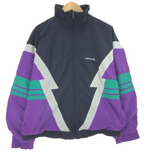 アディダス(adidas)の古着 80~90年代 アディダス adidas トレフォイルロゴ ウインドブレーカー メンズL ヴィンテージ /eaa451606(ナイロンジャケット)