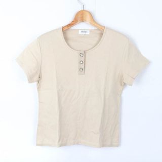 ジユウク(自由区)の自由区 半袖Ｔシャツ トップス オンワード樫山 レディース 40サイズ ベージュ Area Free(Tシャツ(半袖/袖なし))