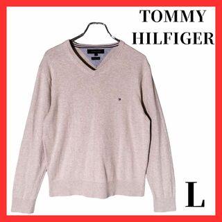 トミーヒルフィガー(TOMMY HILFIGER)のトミーヒルフィガー　古着　Lサイズ　長袖　ニットセーター(ニット/セーター)