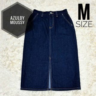 アズールバイマウジー(AZUL by moussy)の美品 AZUL by moussy デニムスカート M アズールバイマウジー(ロングスカート)