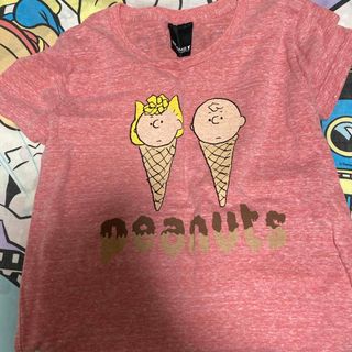 スヌーピー  Tシャツ　ピンク(Tシャツ(半袖/袖なし))