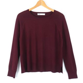 ザラ(ZARA)のザラ ニット トップス 長袖 レディース Mサイズ パープル ZARA(ニット/セーター)