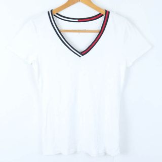 トミーヒルフィガー(TOMMY HILFIGER)のトミーヒルフィガー 半袖Ｔシャツ トップス レディース Mサイズ ホワイト TOMMY HILFIGER(Tシャツ(半袖/袖なし))