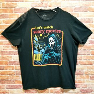 ティービーアンドムービー(TV&MOVIE)の【サイズL】古着　ホラームービー　Tシャツ　スクリーム(Tシャツ/カットソー(半袖/袖なし))