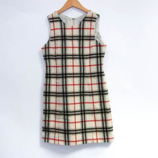 バーバリー(BURBERRY)のバーバリーズ ワンピース トップス チェック柄 ノースリーブ キッズ 女の子用 140Aサイズ ベージュ Burberrys(ワンピース)