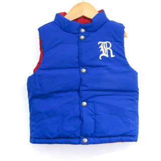 ラルフローレン(Ralph Lauren)のラルフローレン ダウンベスト ジャケット アウター リバーシブル ベビー 男の子用 24M 90/52サイズ 青×赤 RALPH LAUREN(ジャケット/コート)