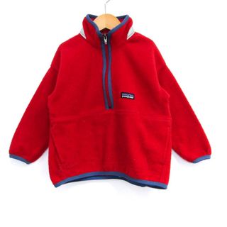 patagonia - パタゴニア フリース プルオーバー ジャケット アウター シンチラ キッズ 男の子用 XXSサイズ レッド patagonia