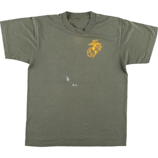 古着 USMC アメリカ海兵隊 ミリタリープリントTシャツ メンズM ヴィンテージ /eaa451838(Tシャツ/カットソー(半袖/袖なし))