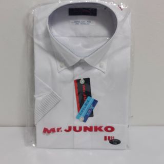 Mr.JUNKO 半袖ワイシャツ 衿39cm スーパーイージーアイロン(シャツ)