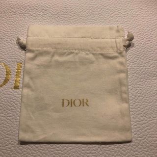 Dior - ディオール　ノベルティ　ミニ巾着　ポーチ　ホワイト　白