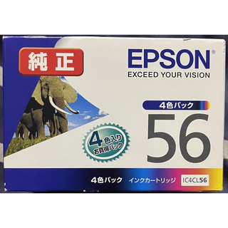 エプソン(EPSON)の【新品未開封】期限切れインク EPSON純正 4色パック IC4CL56(PC周辺機器)