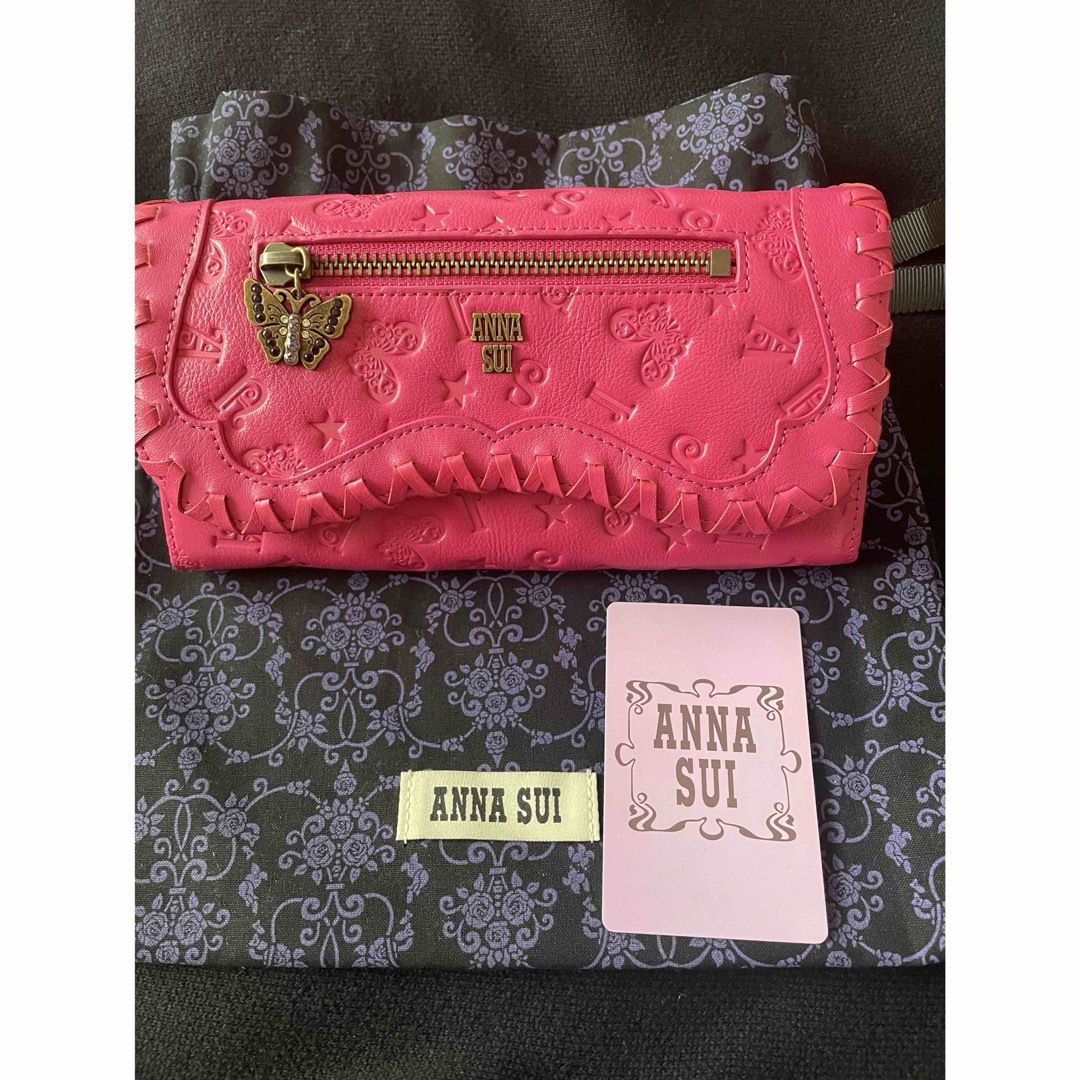 ANNA SUI - アナスイ 長財布 ベロニカ かぶせ長財布 L ANNA SUI ANNA SUI - アナスイ 長財布 ベロニカ かぶせ長財布 L ANNA SUI
