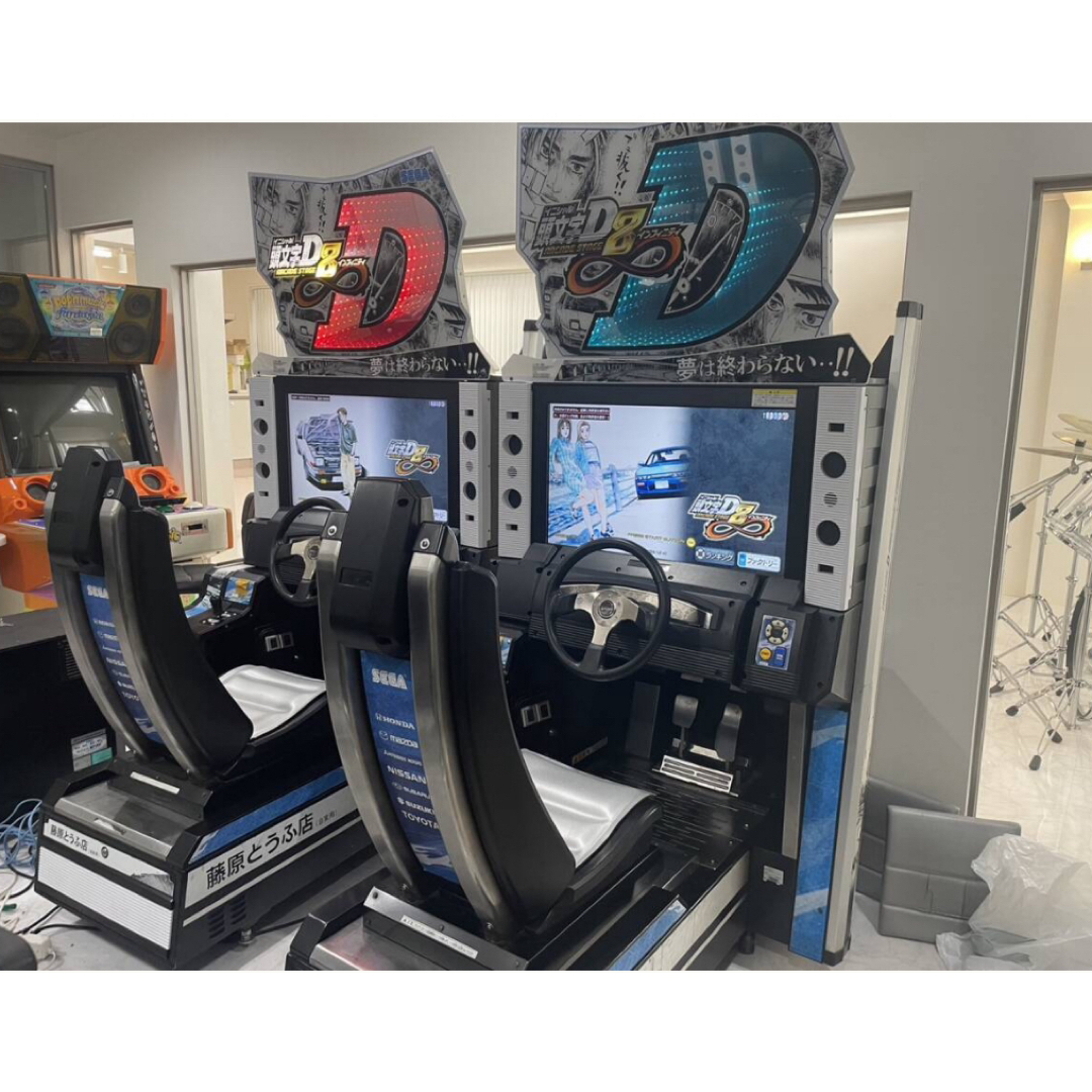 SEGA 頭文字D8インフィニティー筐体2台セットサーバー付 状態 SEGA 頭文字D8インフィニティー筐体2台セットサーバー付 状態