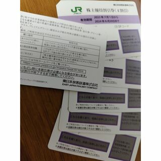 ジェイアール(JR)のJR東日本株主優待券6枚セット6月末期限(ショッピング)