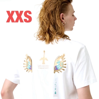 XXSサイズ　ゼルダの伝説 ティアーズ ホワイト ユニクロTシャツ(Tシャツ/カットソー(半袖/袖なし))