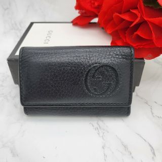 グッチ(Gucci)の【美品】 GUCCI グッチ キーケース 6連 GG SOHO ソーホー(キーケース)