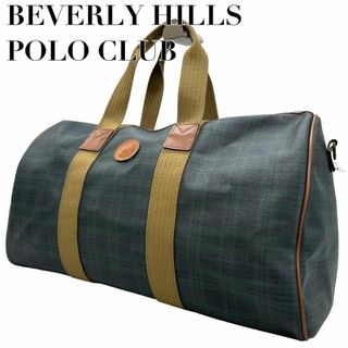 ビバリーヒルズポロクラブ(BEVERLY HILLS POLO CLUB（BHPC）)の良品　POLOCLUB ポロクラブ　 B5 チェック柄　ボストンバッグ　PVC(ボストンバッグ)