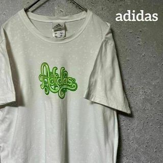 アディダス(adidas)のadidas アディダス Tシャツ 半袖 プリント ホワイト ラメ L(Tシャツ/カットソー(半袖/袖なし))