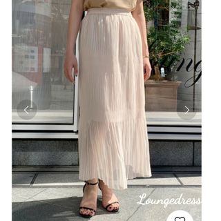 ラウンジドレス(Loungedress)の【未使用】ラウンジドレス  マジョリカクレープスカート(ロングスカート)