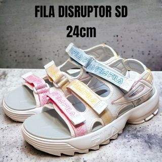 FILA - FILA フィラ ディスラプター サンダル 24cm 厚底サンダル