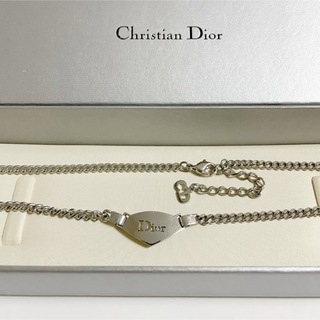 クリスチャンディオール(Christian Dior)のDior ディオール ロゴ ネックレス チョーカー ヴィンテージ 美品 箱付き(ネックレス)