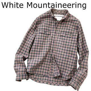 WHITE MOUNTAINEERING - 【White Mountaineering】上質コットン チェック柄長袖シャツ