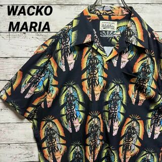 WACKO MARIA - a233【美品】ワコマリア　舐達麻　バッズプール　人気色　入手困難　アロハシャツ